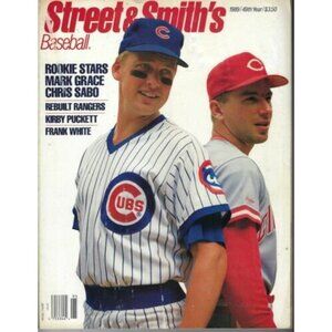 Street Smiths Baseball 1989 Magazine Mark Grace Cubs Chris Sabo Reds